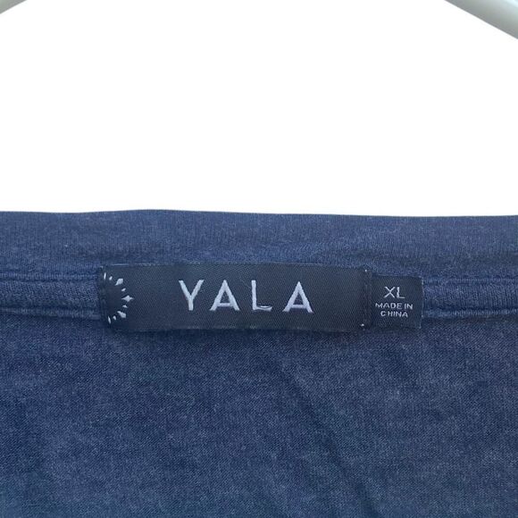 YALA Women’s Navy Blue Long Sleeve Lightweight Bamboo Tunic Top Size XL - Picture 4 of 4